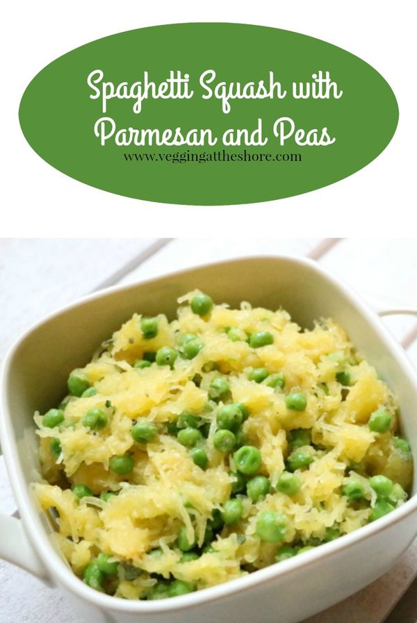 Spaghetti Squash with Peas and Parmesan