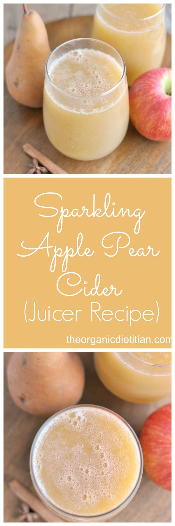 Sparkling Apple Pear Cider (Juicer