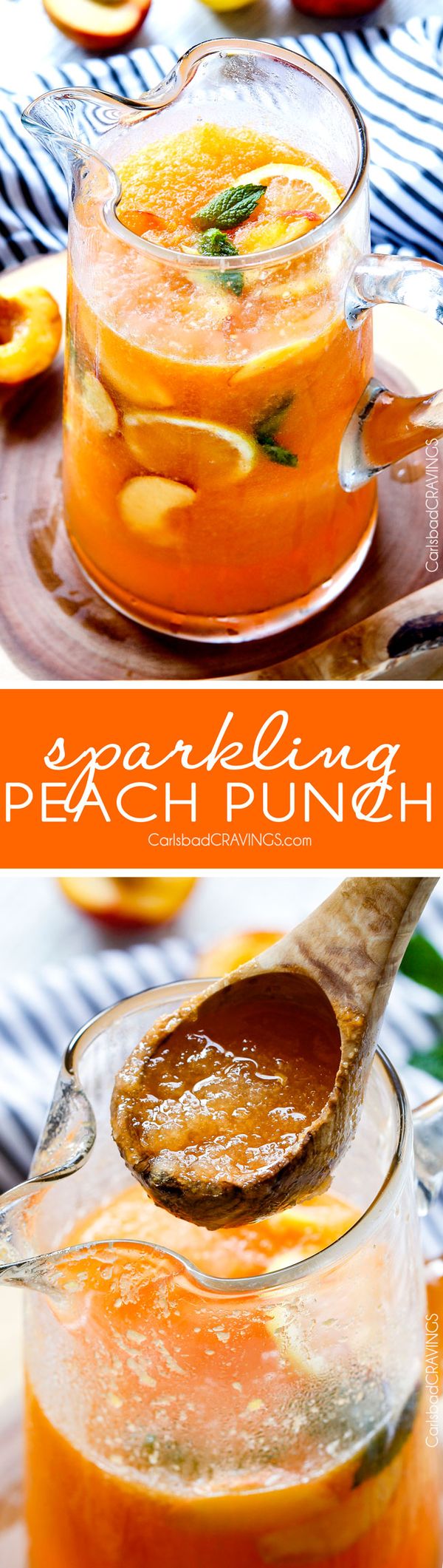 Sparkling Peach Punch and Blendtec Giveaway