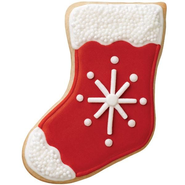 Sparkling Star Stocking Cookie