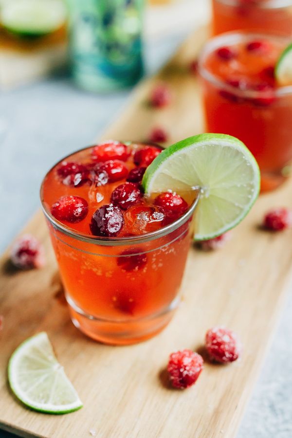 Sparkling Vodka Cranberry with Lime