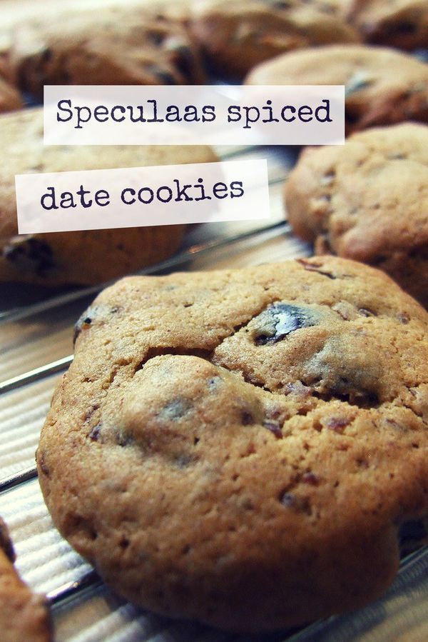 Speculaas spiced date cookies