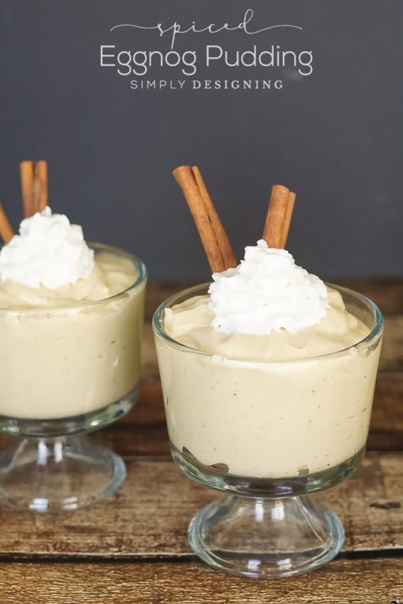 Spiced Eggnog Pudding