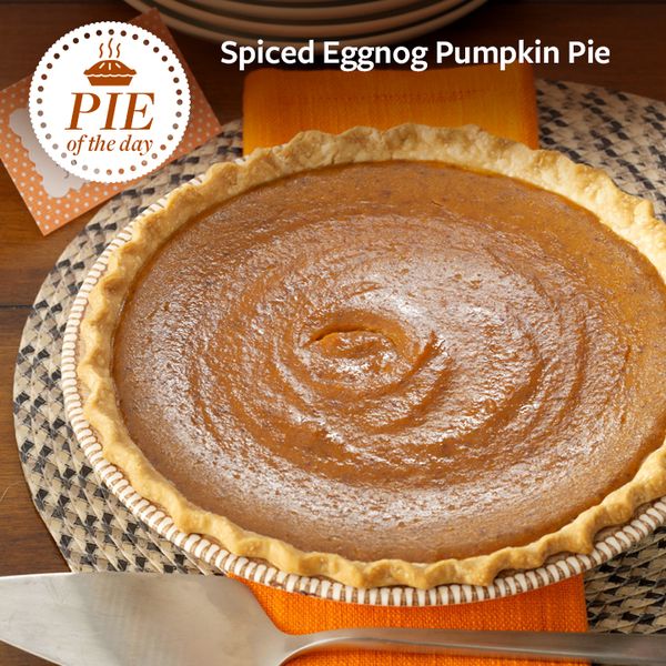 Spiced Eggnog Pumpkin Pie