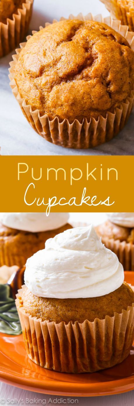 Spiced Pumpkin Cupcakes with Marshmallow Frosting