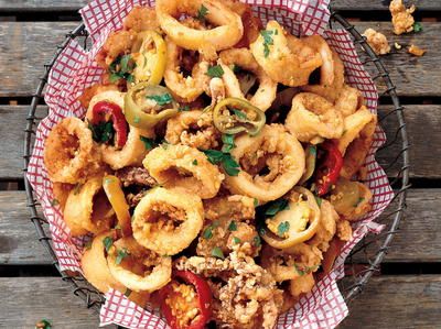 Spicy and Greasy Rhode Island Calamari