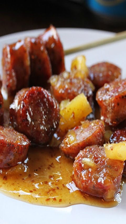 Spicy and Sweet Smoked Sausage Appetizer