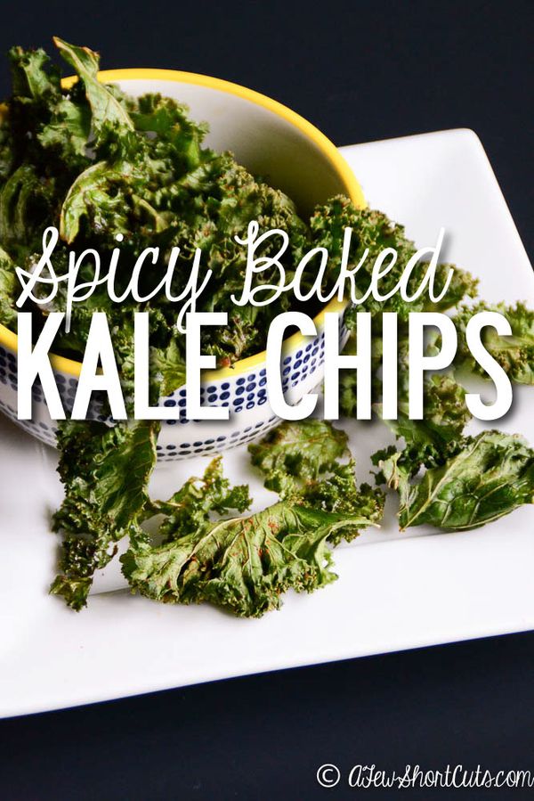 Spicy Baked Kale Chips