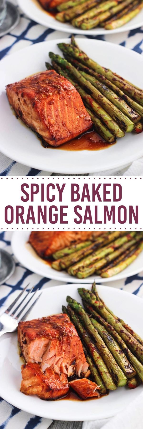 Spicy Baked Orange Salmon