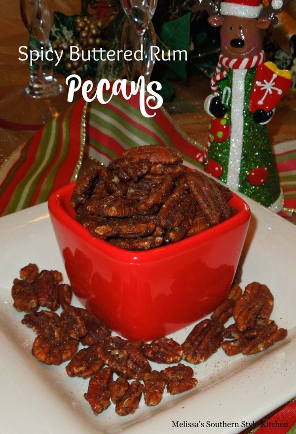 Spicy Buttered Rum Pecans