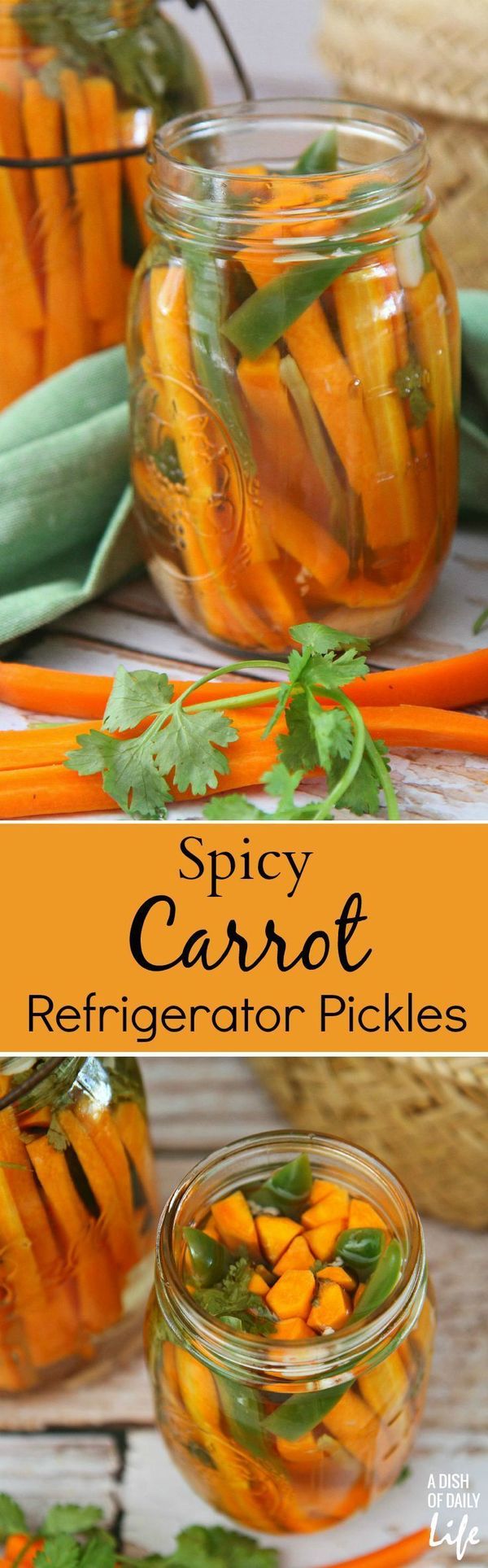 Spicy Carrot Refrigerator Pickles