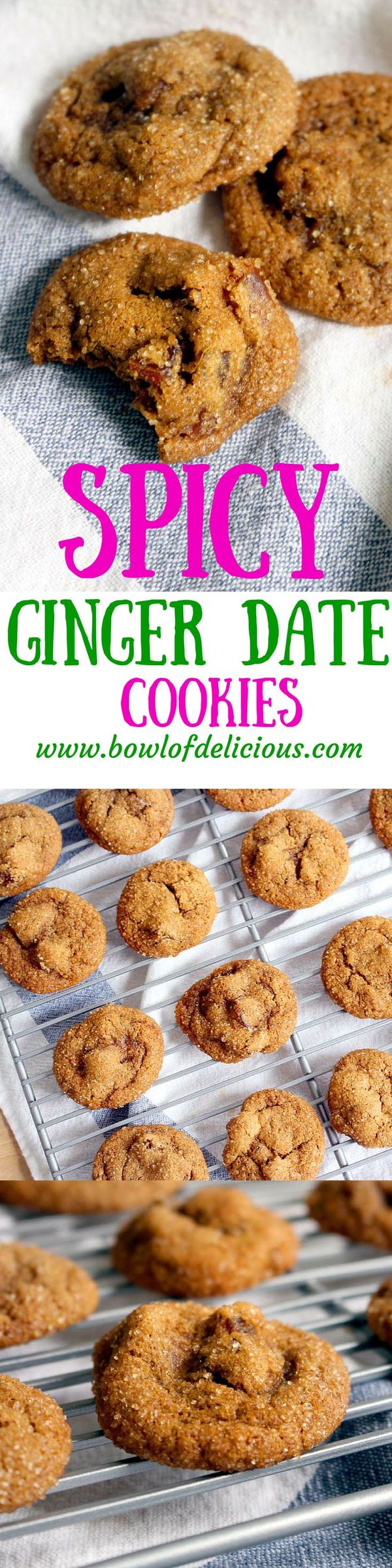 Spicy Ginger Date Cookies