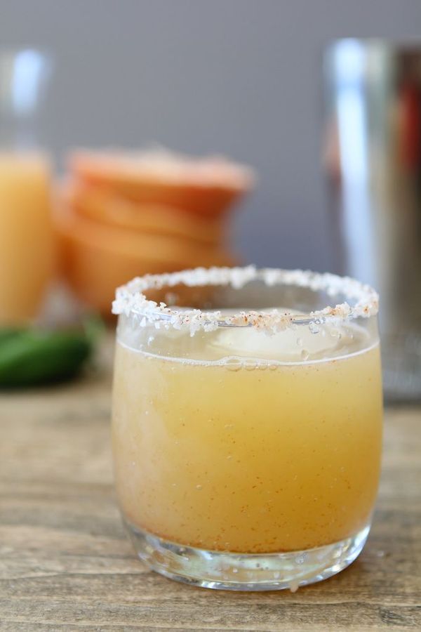 Spicy Honey + Grapefruit Margarita - the whole (craft cocktail