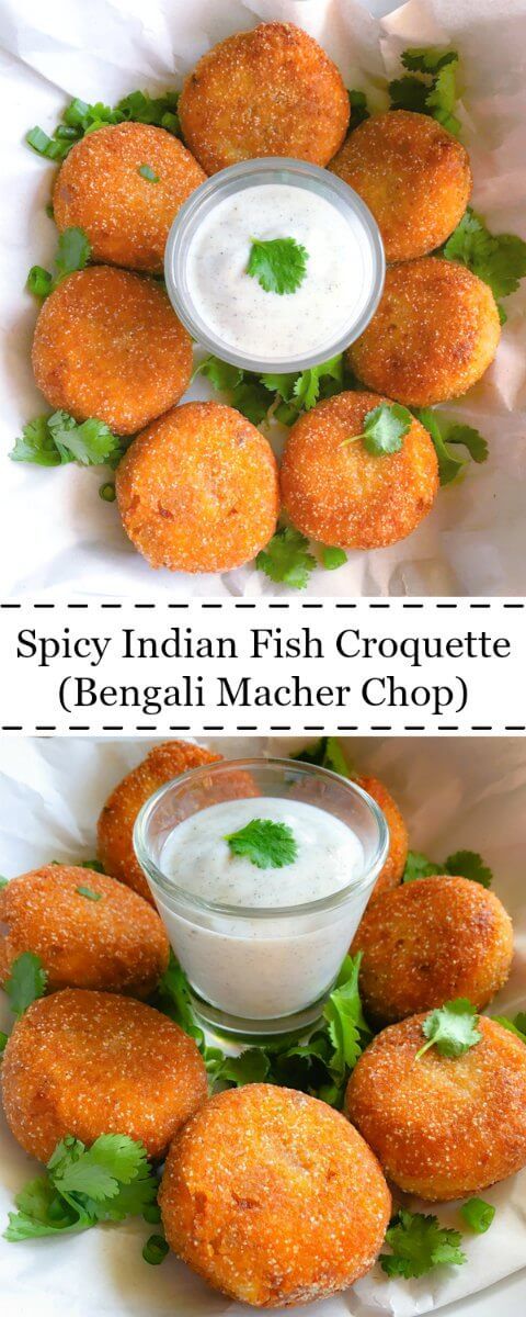 Spicy Indian Fish Croquette (Bengali Macher Chop