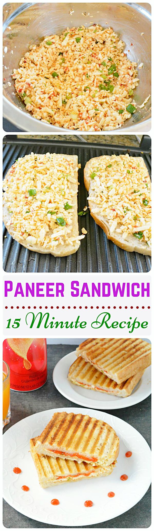 Spicy Paneer Sandwich