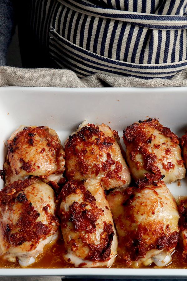 Spicy Roasted Chicken Thighs