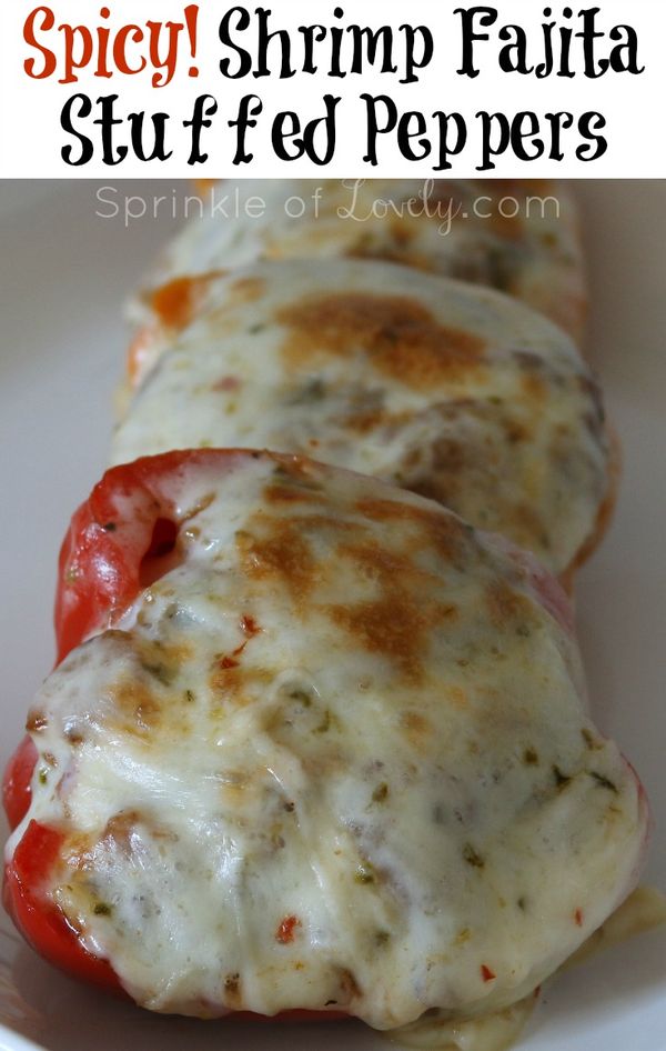 Spicy Shrimp Fajita Stuffed Peppers