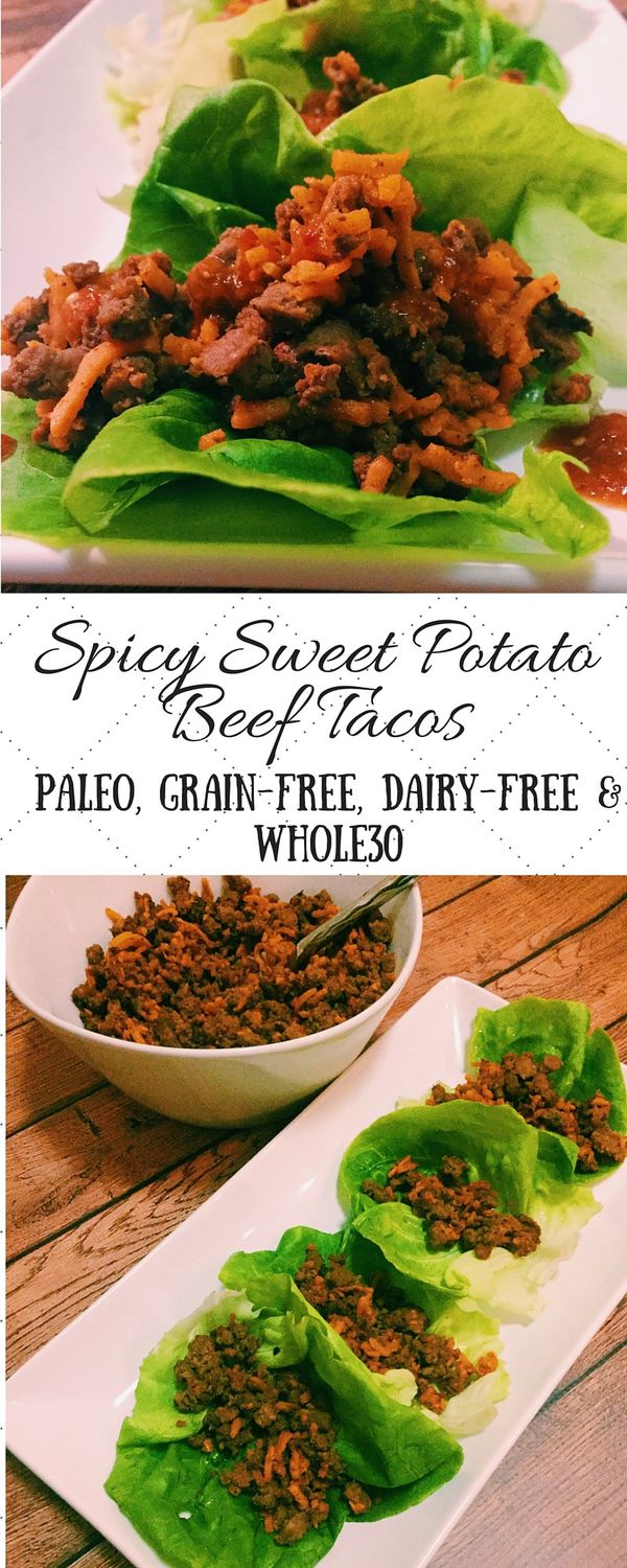 Spicy Sweet Potato Beef Tacos