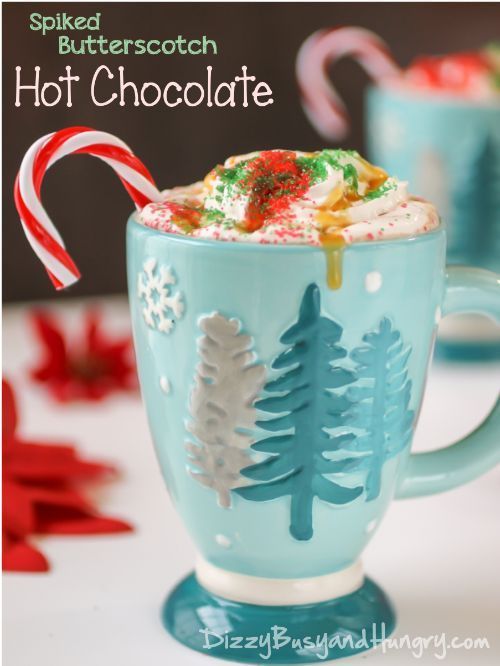 Spiked Butterscotch Hot Chocolate