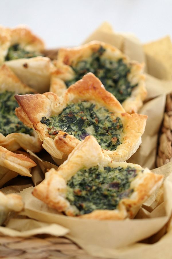 Spinach & Ricotta Tarts - Conventional Method