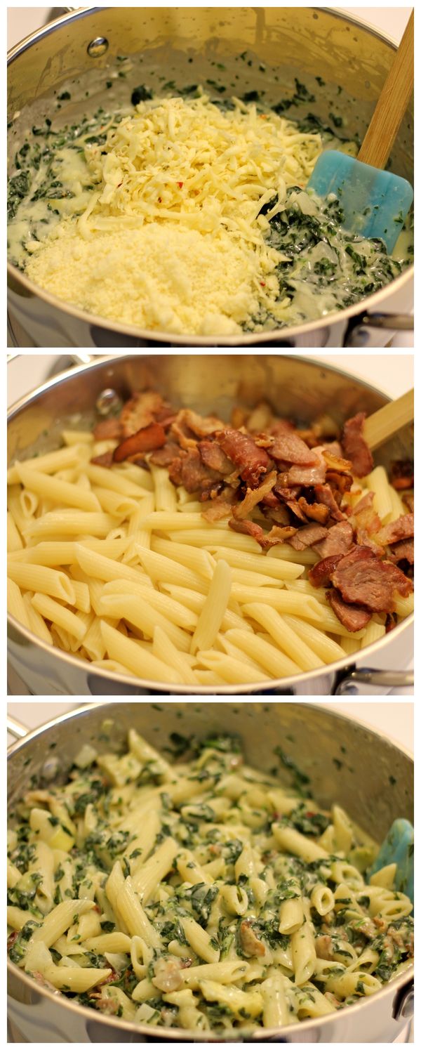 Spinach and Artichoke Dip Pasta