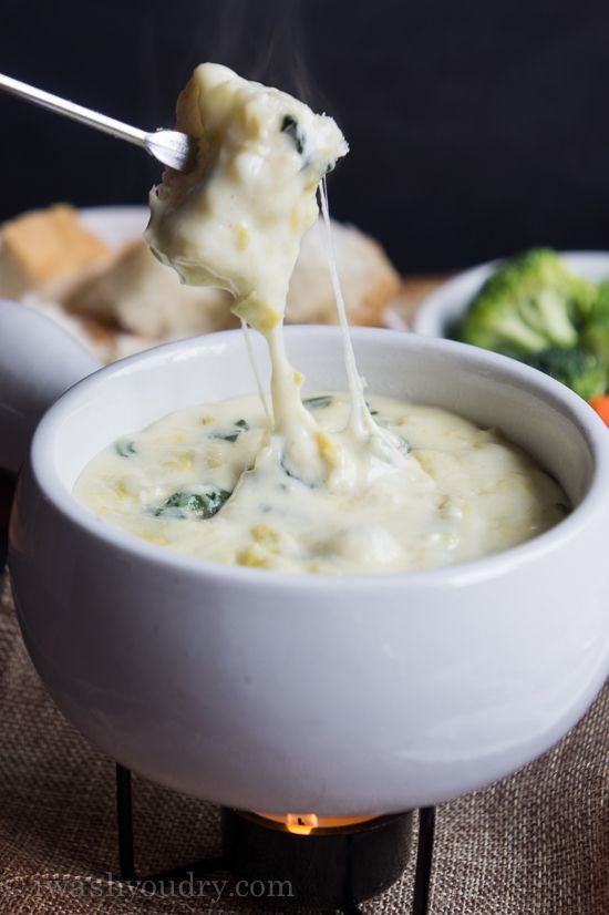 Spinach and Artichoke Fondue