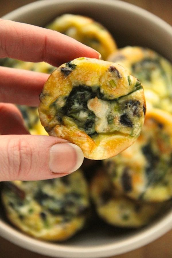 Spinach and Feta Mini Frittatas