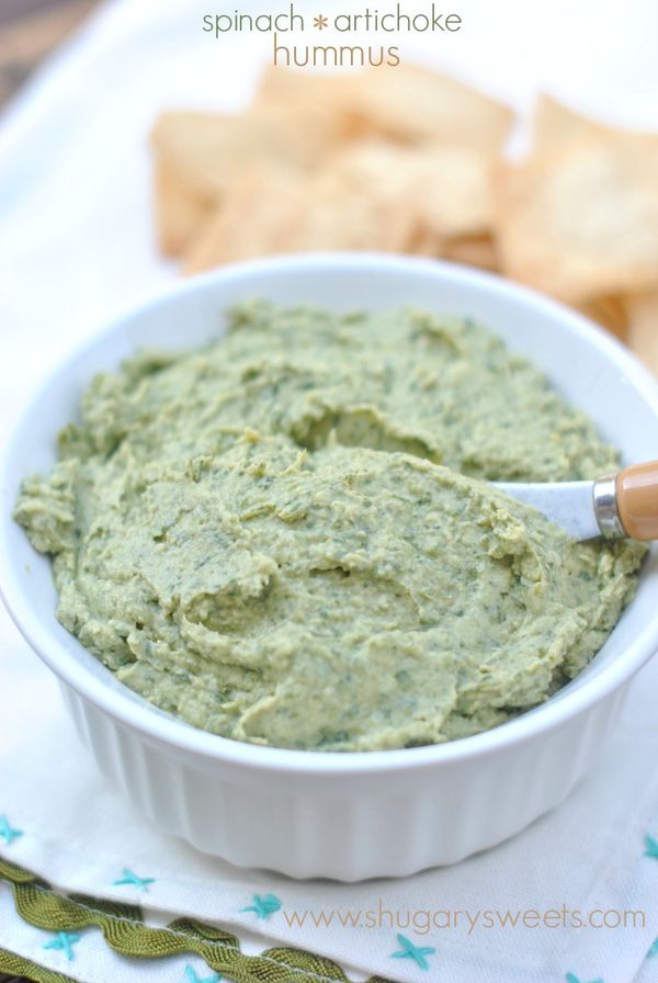 Spinach Artichoke Hummus