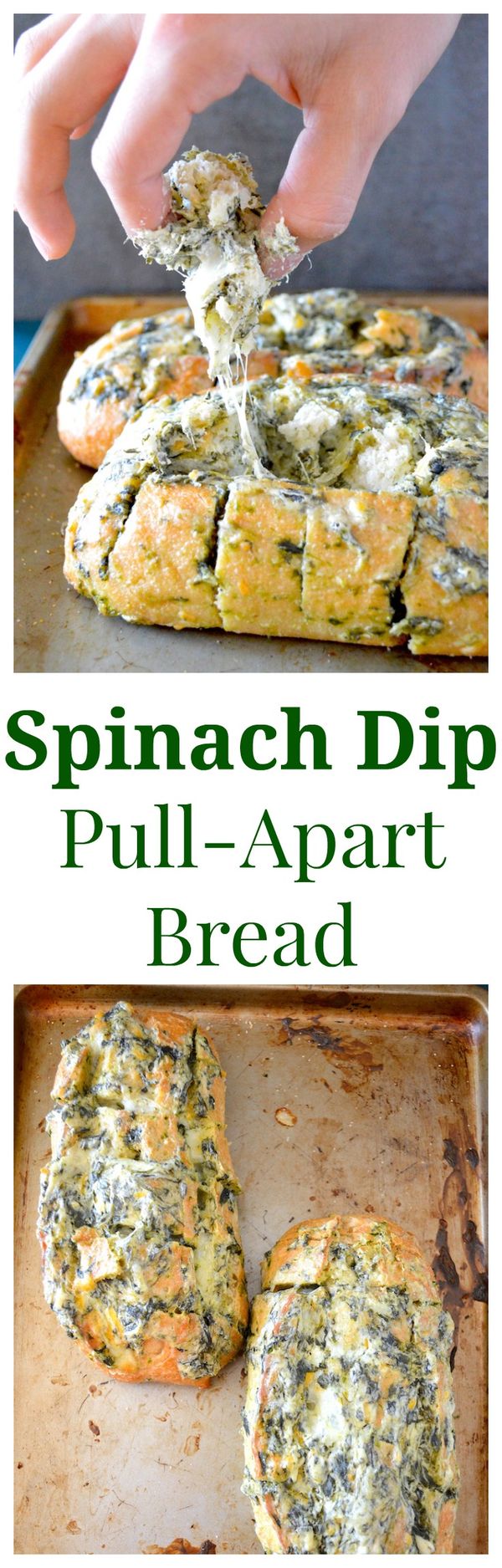 Spinach Dip Pull-Apart Bread