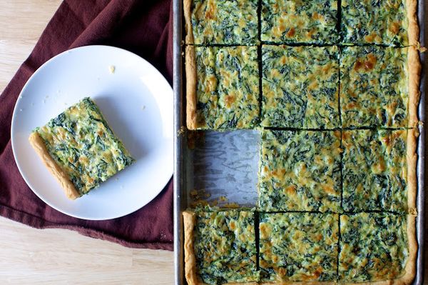 Spinach Sheet Pan Quiche