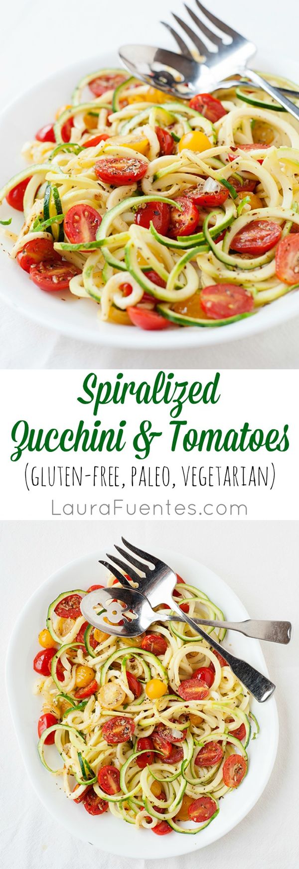 Spiralized Zucchini & Tomatoes