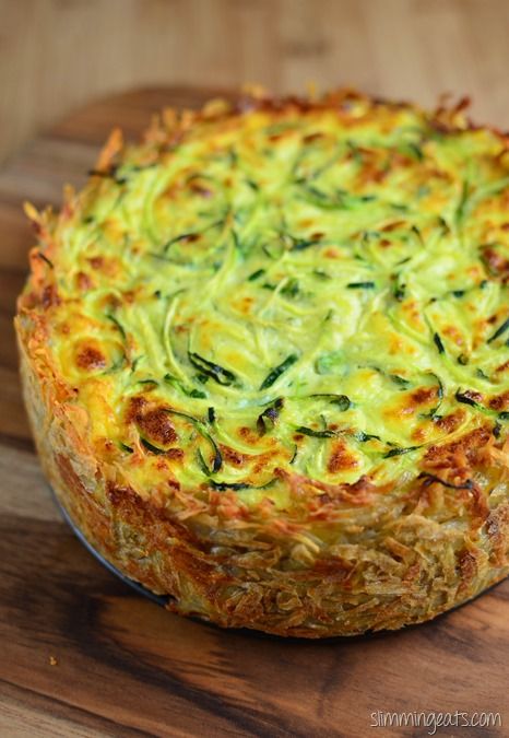 Spiralled Zucchini Quiche