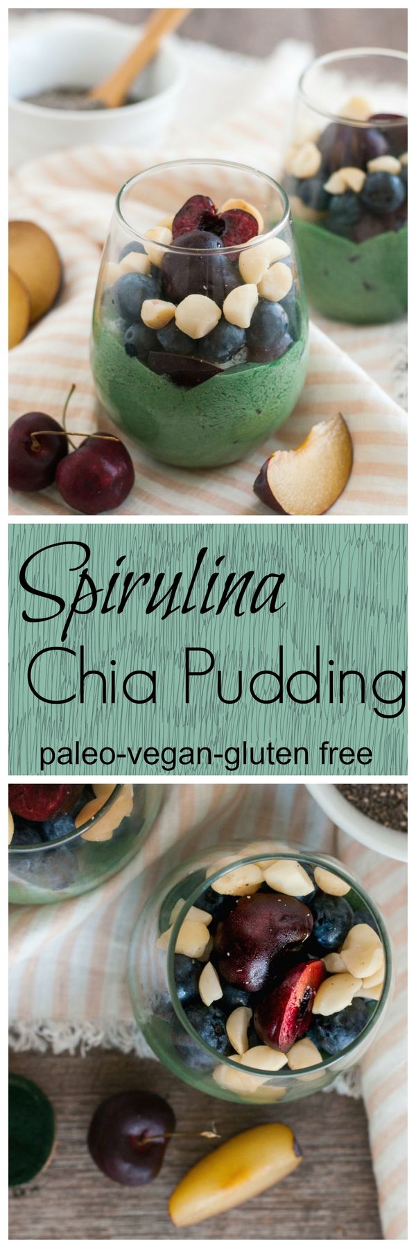 Spirulina Chia Pudding (1 Serving