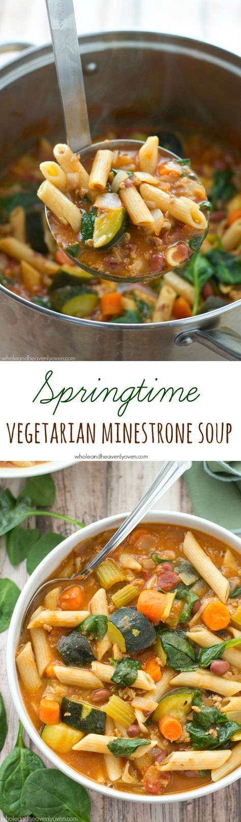 Springtime Vegetarian Minestrone Soup