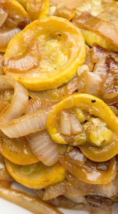 Squash and Onions with Brown Sugar