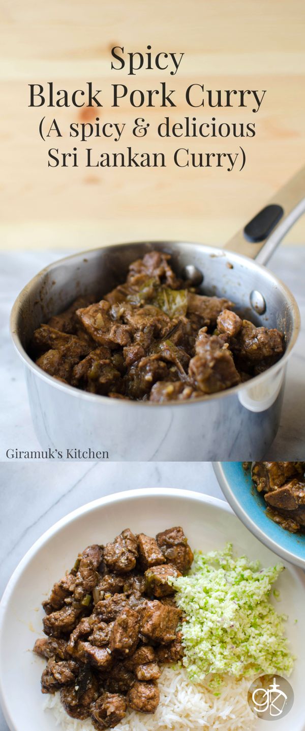 Sri Lankan Black Pork Curry