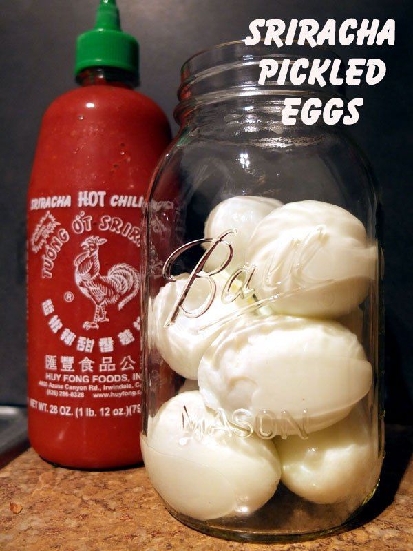 Sriracha Pickled Eggs