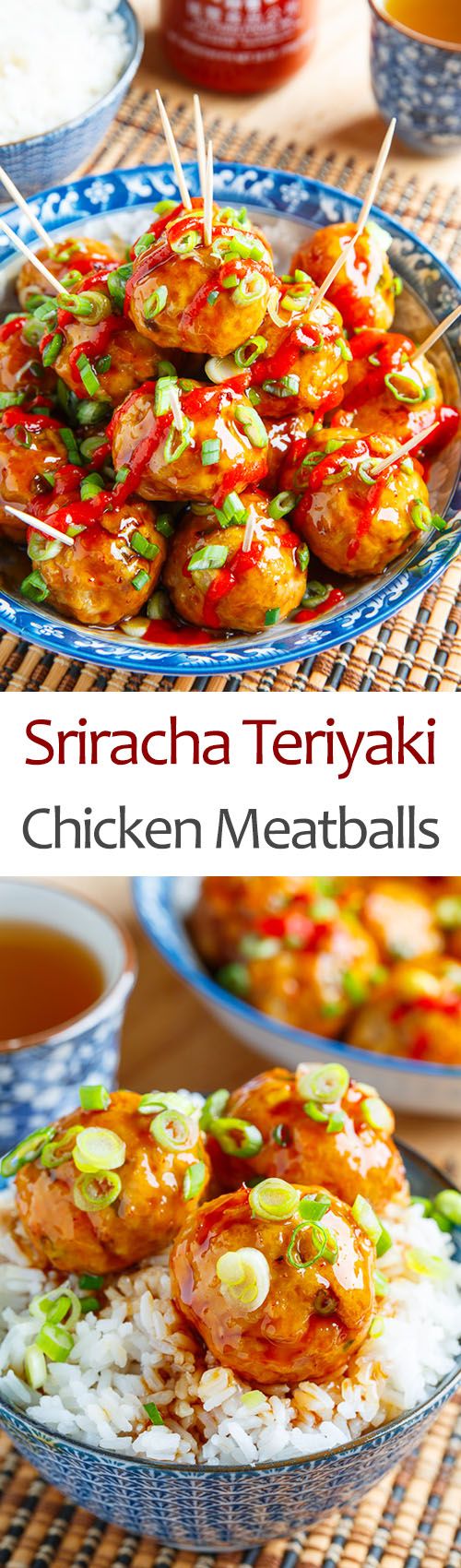 Sriracha Teriyaki Chicken Meatballs