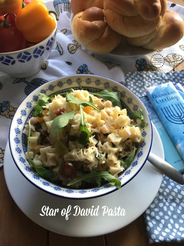 Star of David Pasta for Hanukkah