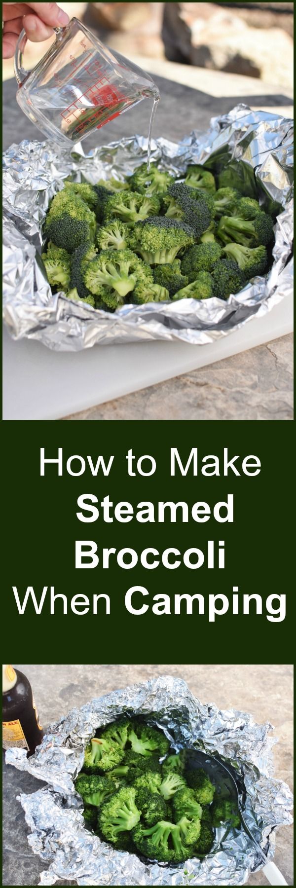 Steamed Broccoli is a great Camping Food