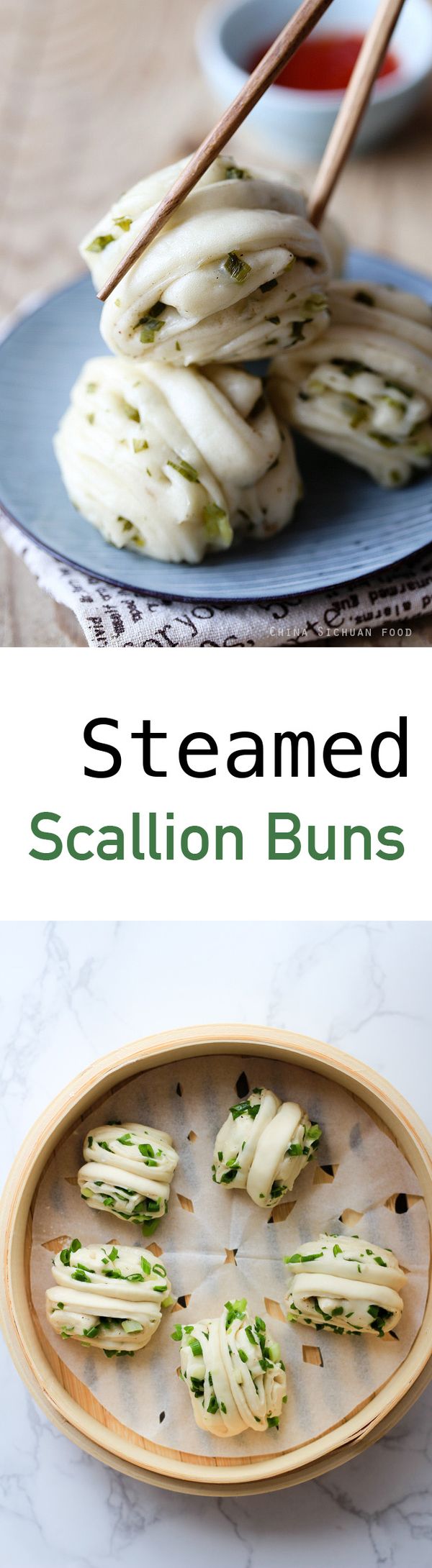 Steamed Scallion Buns-Hua Juan