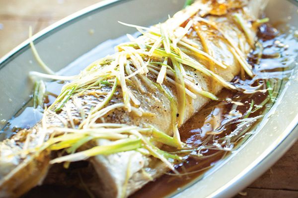 Steamed Whole Fish with Ginger, Scallions, and Soy