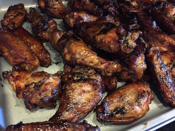 Sticky Lemon-Pepper Chicken Wings