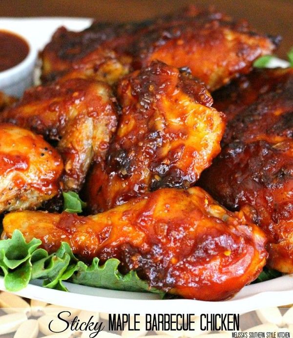 Sticky Maple Barbecue Chicken