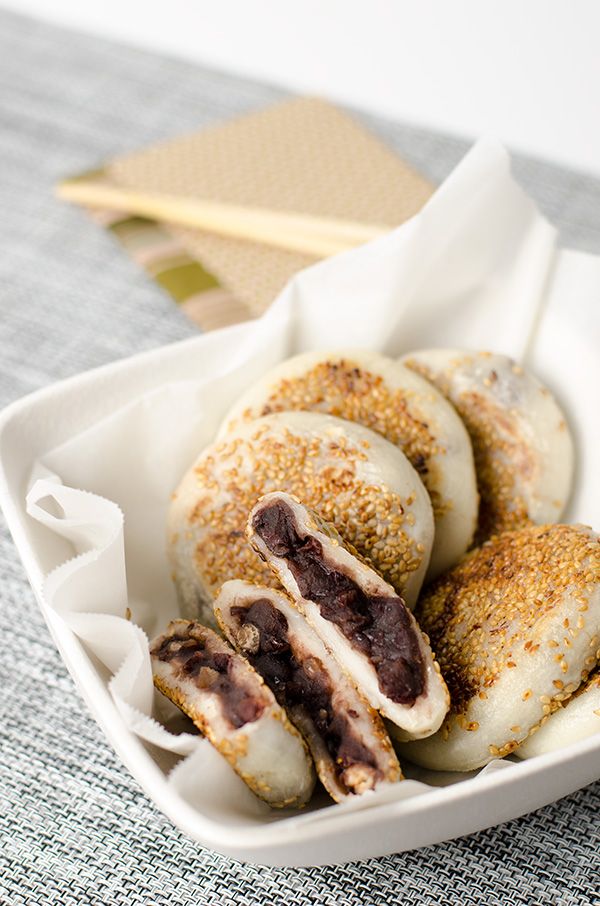 Sticky Rice Cake with Red Bean Paste