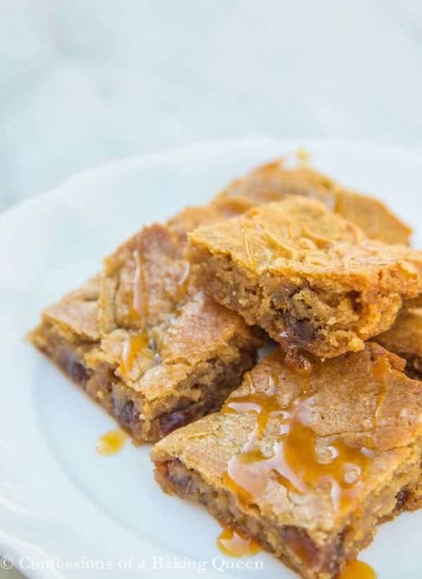 Sticky Toffee Pudding Blondies