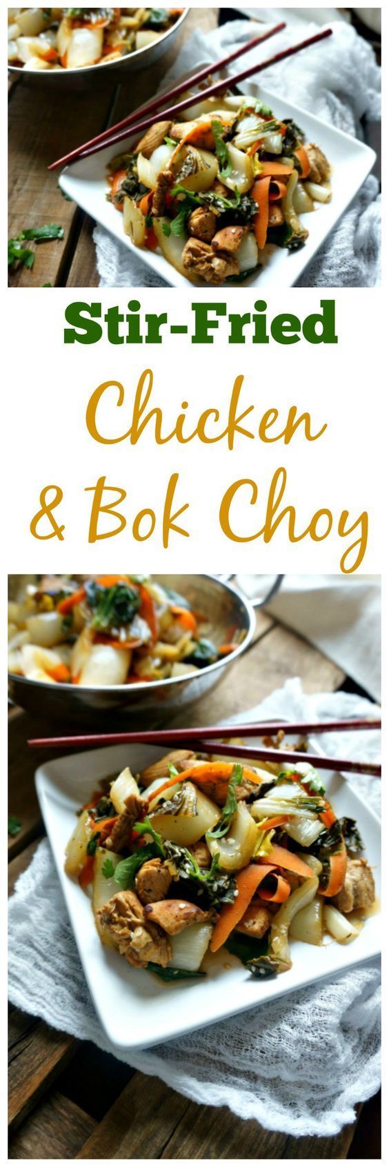 Stir-Fried Chicken and Bok Choy