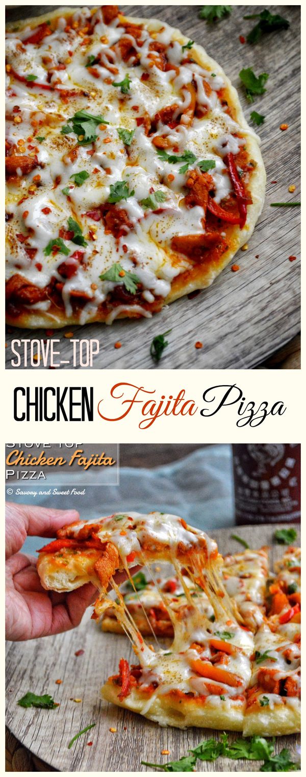 Stove-top Chicken Fajita Pizza