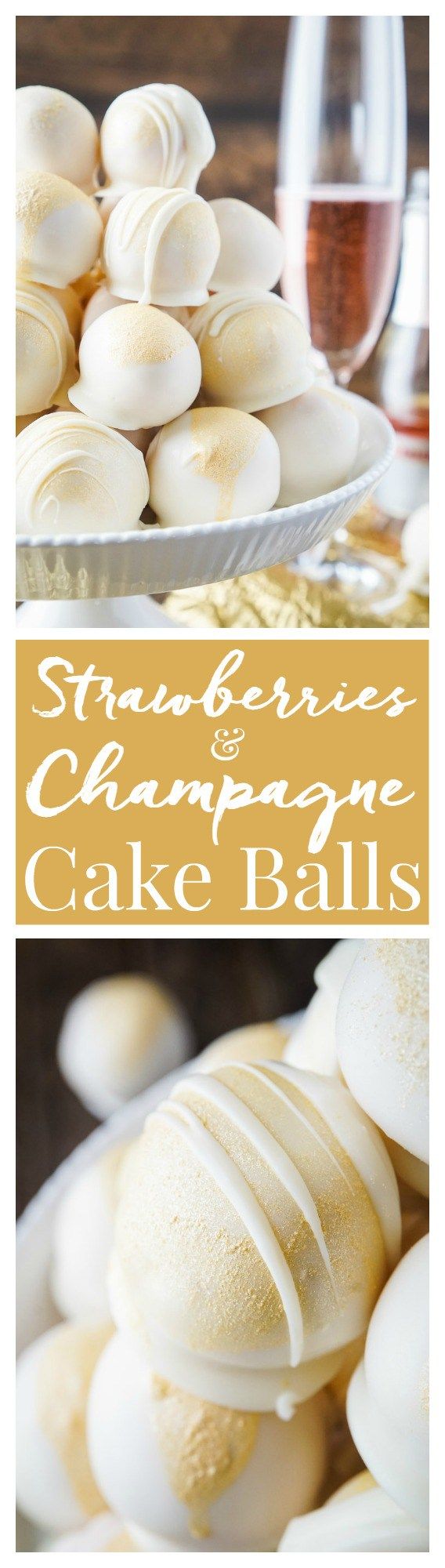 Strawberries & Champagne Cake Balls