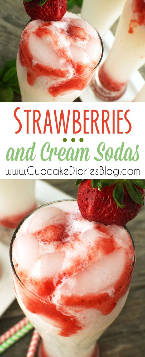 Strawberries and Cream Sodas